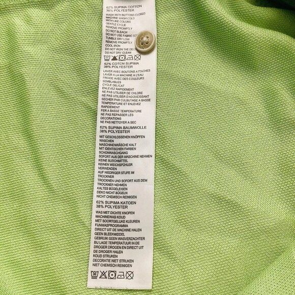 Tommy Bahama Supima Mens Polo Short Sleeve Green Shirt Size XL - Picture 6 of 7